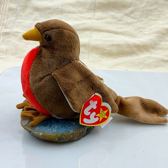 Retired 1997 “Early” The Red Breasted Robin Beanie Baby. Tush Tag Error - Picture 2 of 8